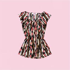 Vintage 9&Co. Geometric Print Top - Size XS